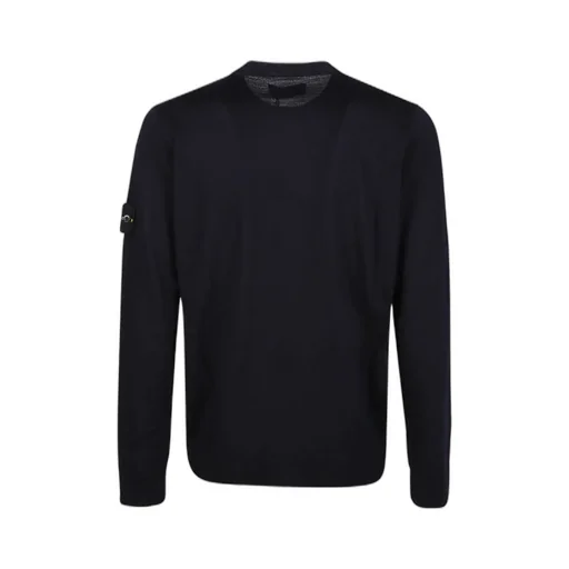 Round-Collar Long-Sleeved Sweater