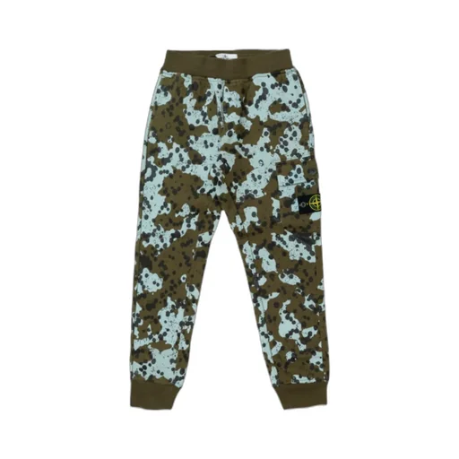 Paint-Splatter Cotton Track Pants