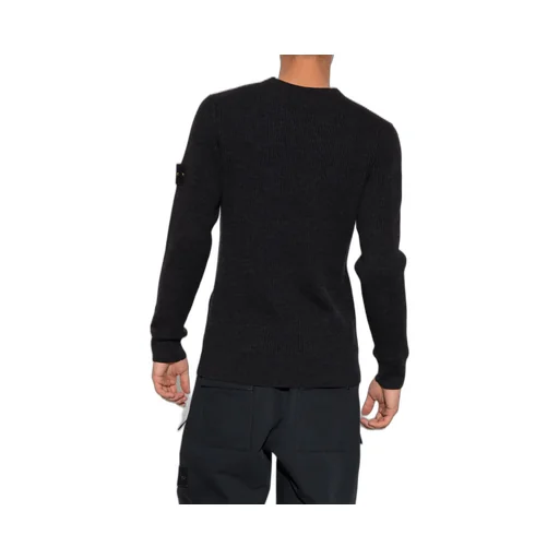 Compass-Patch Virgin-Wool Jumper