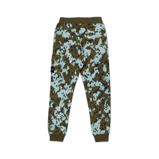 Paint-Splatter Cotton Track Pants
