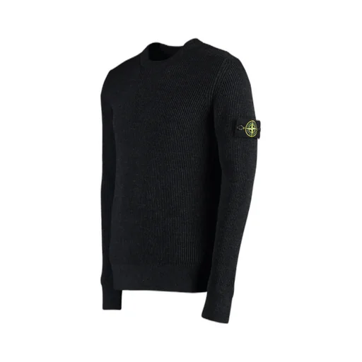 Compass-Patch Virgin-Wool Jumper