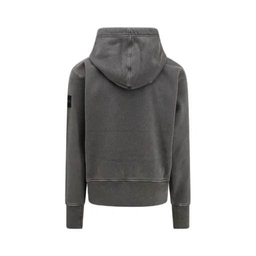 Compass-Patch Drawstring Hoodie