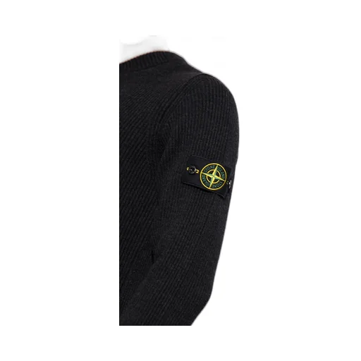 Compass-Patch Virgin-Wool Jumper
