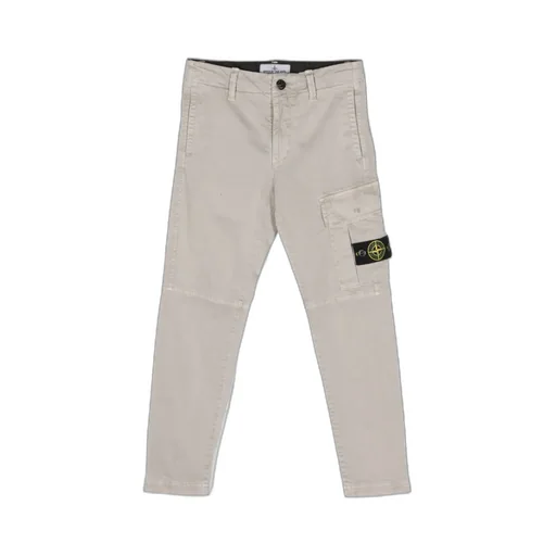 Compass-Patch Straight-Leg Cargo Trousers