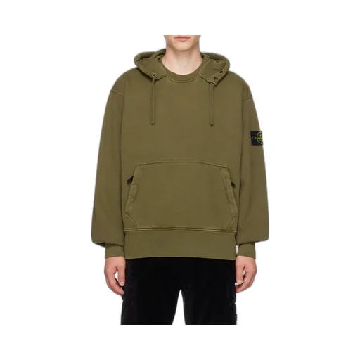Compass-Patch Drawstring Hoodie
