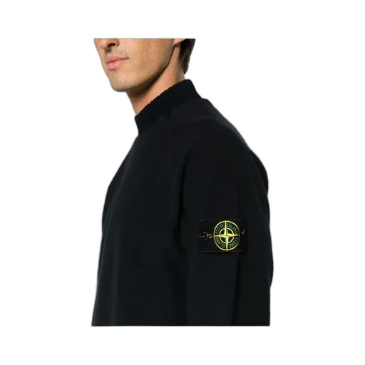 Compass-Motif Mock Neck Layered Sweatshirt