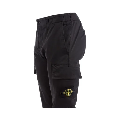Compass-Patch Straight-Leg Trousers