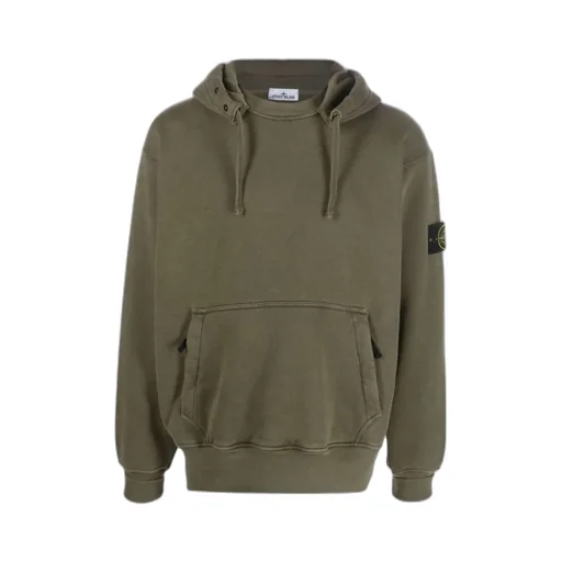 Compass-Patch Drawstring Hoodie