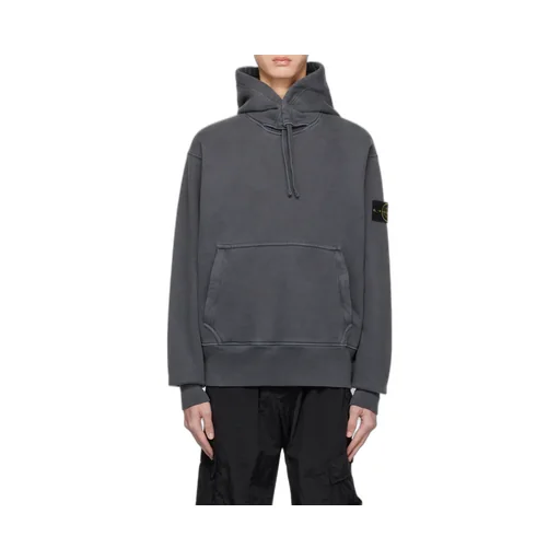 Compass-Patch Drawstring Hoodie