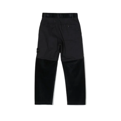 Patchwork-Designed Straight-Leg Trousers