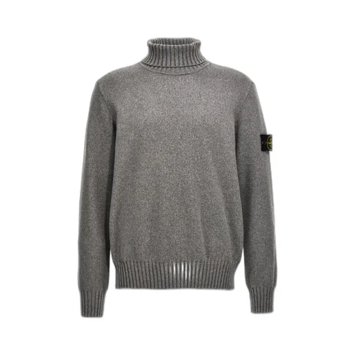 Compass Patch Turtleneck Jumper