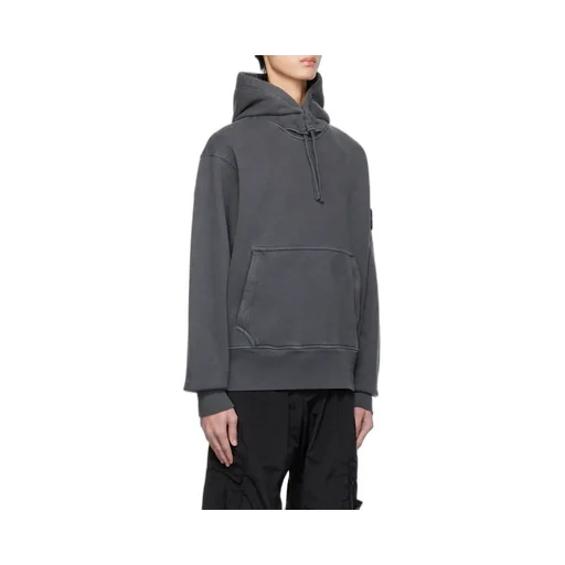 Compass-Patch Drawstring Hoodie