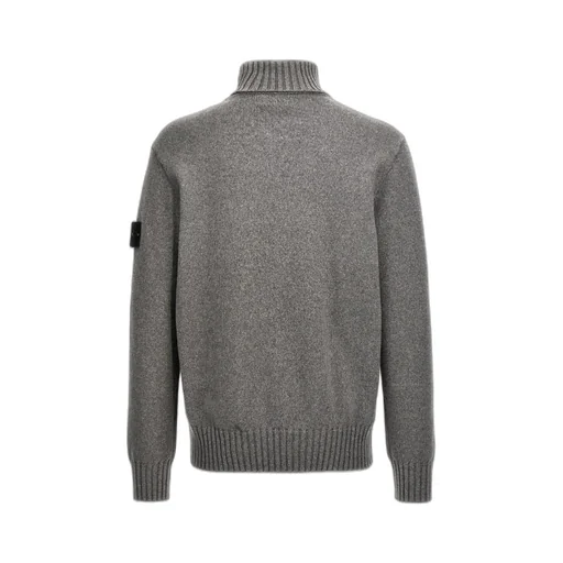 Compass Patch Turtleneck Jumper