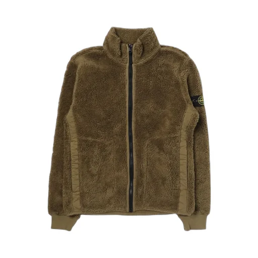 Junior Compass-Patch Sherpa Zipped Jacket