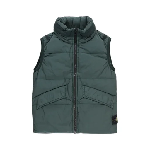 Compass-Patch Quilted Gilet