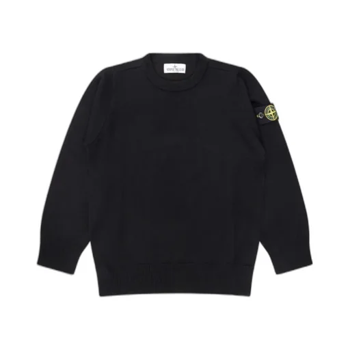 Compass-Motif Crew-Neck Jumper