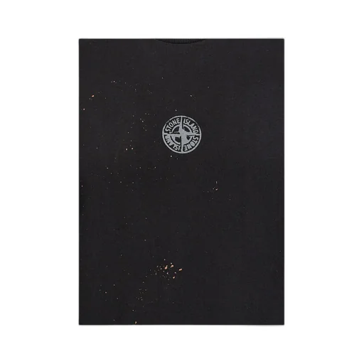 Compass-Motif Crew-Neck T-Shirt