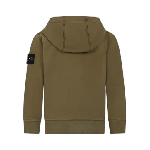 Logo Patch Zipped Hoodie