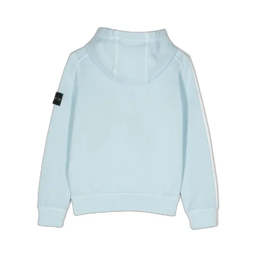 Compass-Badge Fine Knit Hoodie