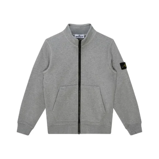 Compass-Motif High-Neck Sweatshirt