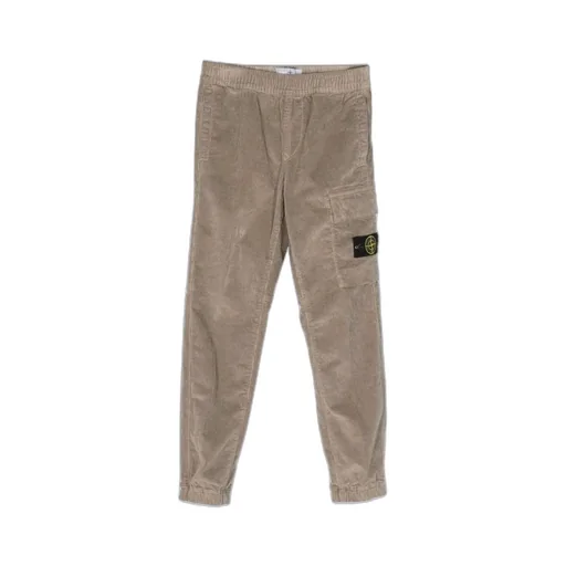 Compass-Badge Tapered Leg Trousers