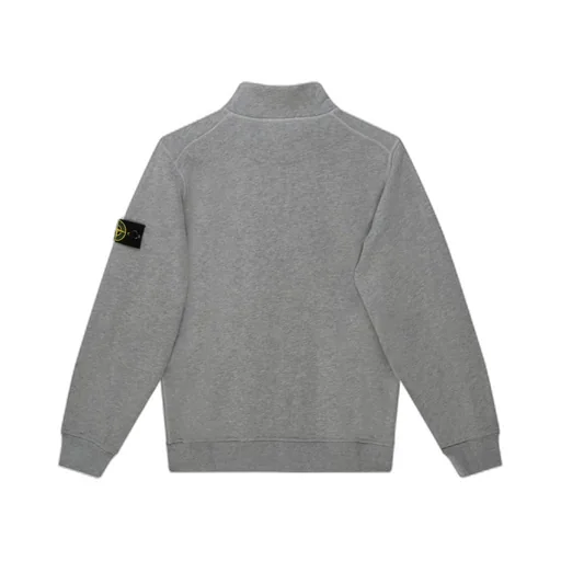 Compass-Motif High-Neck Sweatshirt
