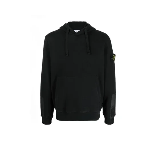 Logo Patch Drawstring Hoodie