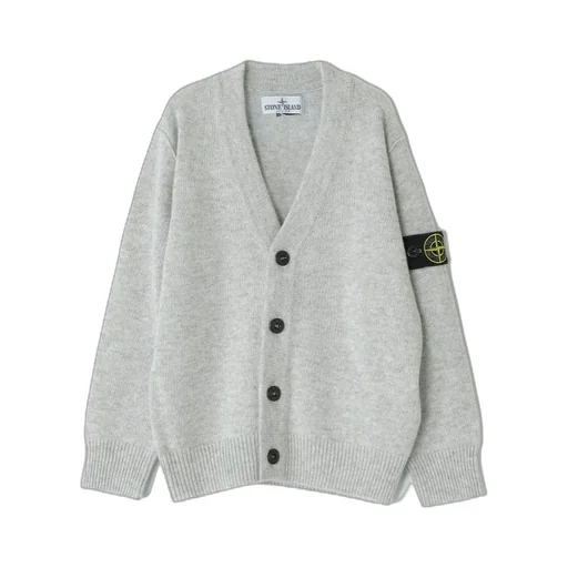 Compass-Badge V-Neck Cardigan