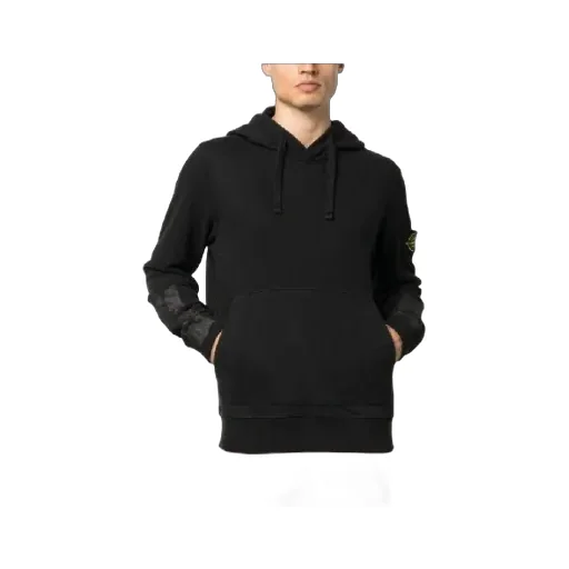 Logo Patch Drawstring Hoodie