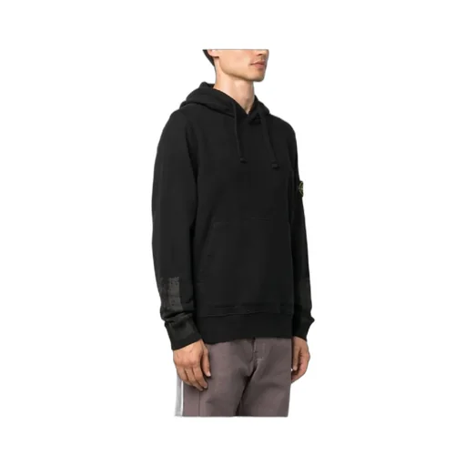 Logo Patch Drawstring Hoodie