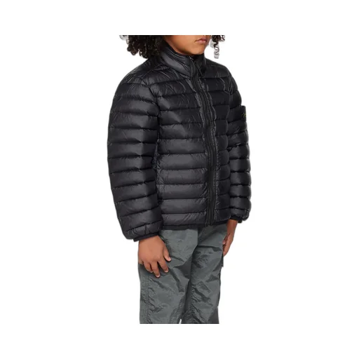 Junior Compass-Patch Zipped Padded Jacket