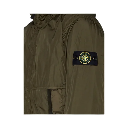Logo Patch Hooded Track Jacket