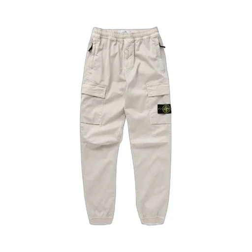 Logo Patch Tapered Cargo Trousers