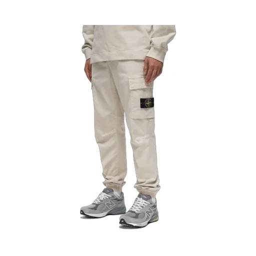 Logo Patch Tapered Cargo Trousers