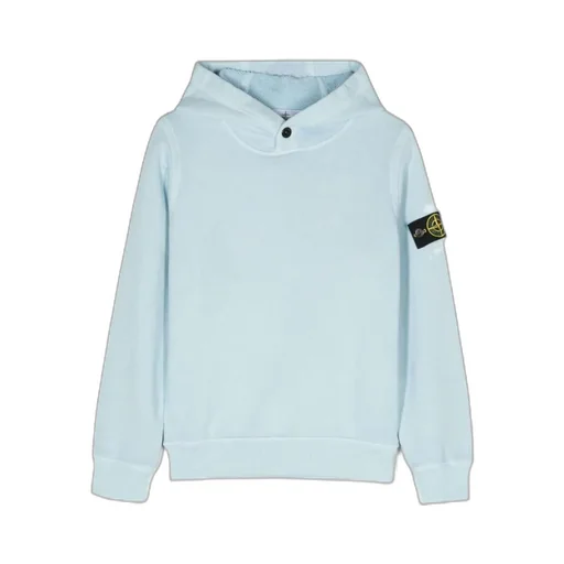 Compass-Badge Fine Knit Hoodie