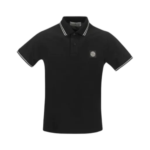 Logo-Patch Piqué Polo Shirt