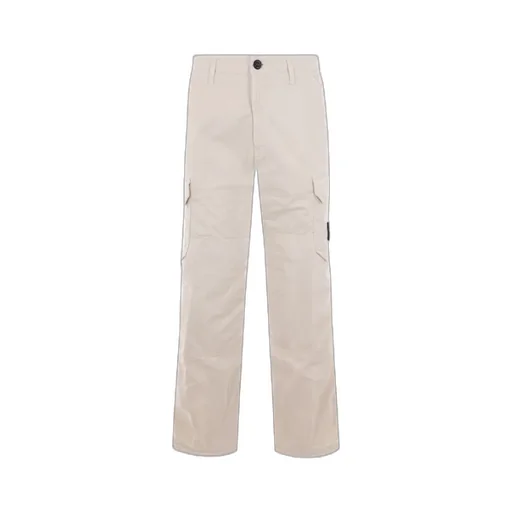 Compass-Patch Straight-Leg Cargo Trousers