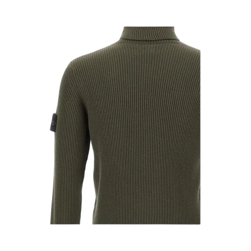 Compass Patch Roll-Neck Knitted Jumper