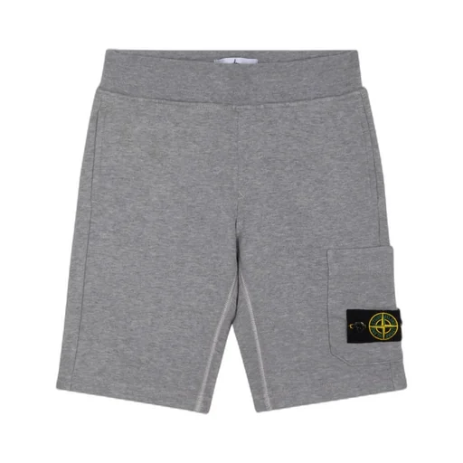 Junior Compass-Patch Elasticated Waistband Shorts