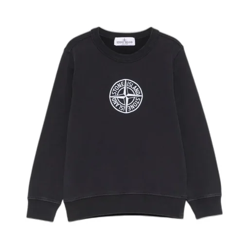 Junior Compass-Embroidered Crewneck Sweatshirt