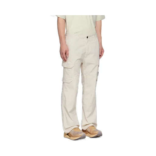Compass-Patch Straight-Leg Cargo Trousers