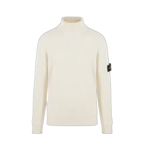 Compass Patch Roll-Neck Knitted Jumper