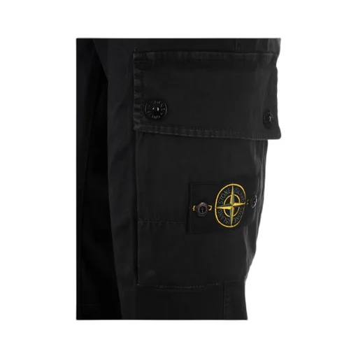 Compass-Motif Straight-Leg Trousers