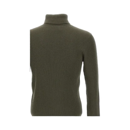 Compass Patch Roll-Neck Knitted Jumper