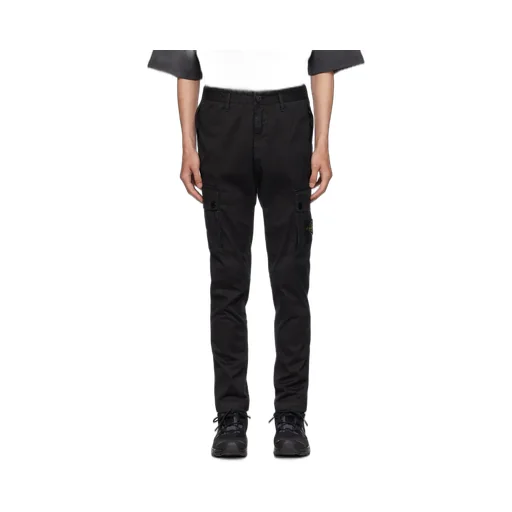Compass-Motif Straight-Leg Trousers