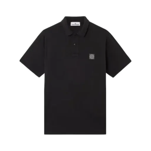 Logo Patch Short Sleeved Polo Shirt