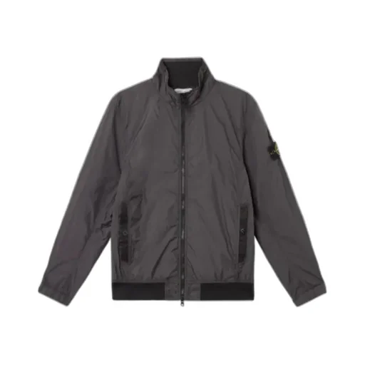 Compass-Badge High-Neck Jacket