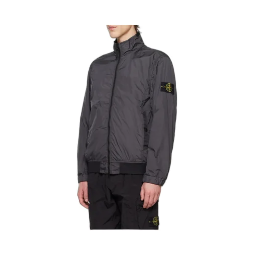 Compass-Badge High-Neck Jacket
