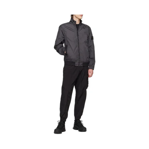 Compass-Badge High-Neck Jacket