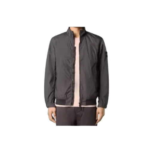 Compass-Badge High-Neck Jacket